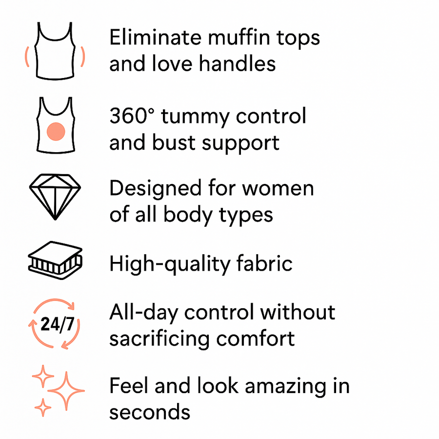 CurveSmooth Everyday Cami Top – Round Neck